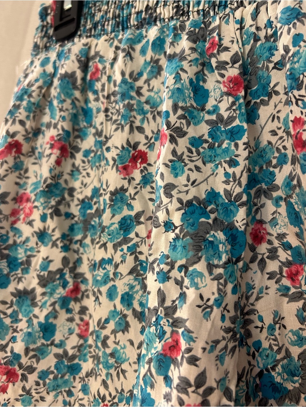 Angie Floral Smocked High Waisted Shorts - Picture 6 of 9